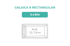 Piscina Poliéster Norgalicia Galaica 8 4x8