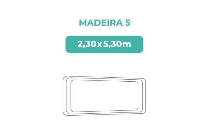 Cobertor piscina 2,30X5,30 Madeira 5