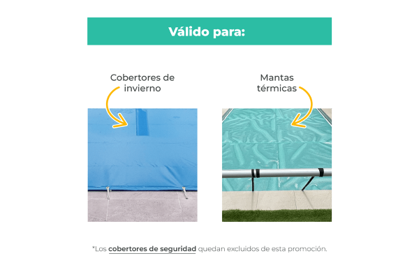 Válido solamente para cobertores de invierno y mantas térmicas