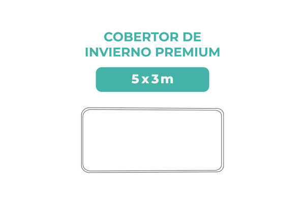 Medidas cobertor de invierno 5x3