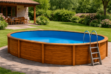 liner piscina ovalada