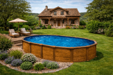 liner piscina ovalada