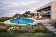 liner piscina ovalada