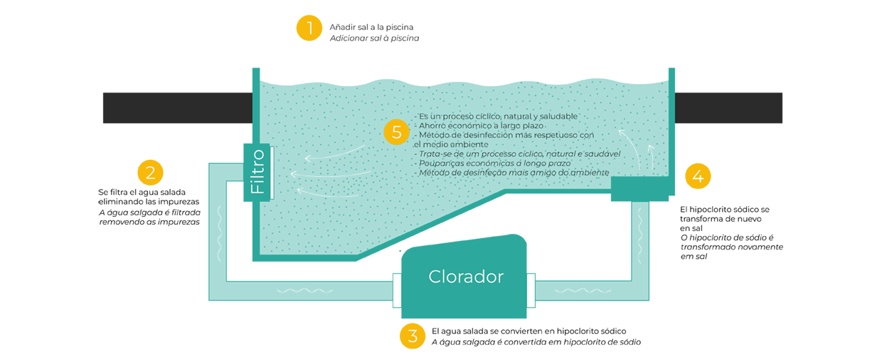Esquema Piscina de Sal