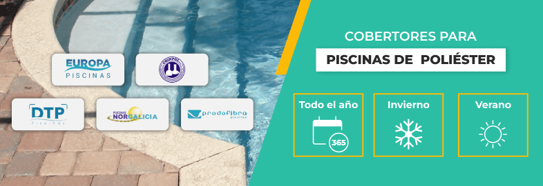 Cobertores para piscinas poli&eacute;ster