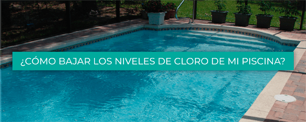 Producto para bajar el cloro de la piscina