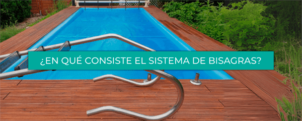 Anclaje escalera piscina con sistema bisagra