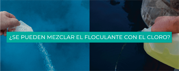 ¿Se puede echar cloro y floculante a la vez?
